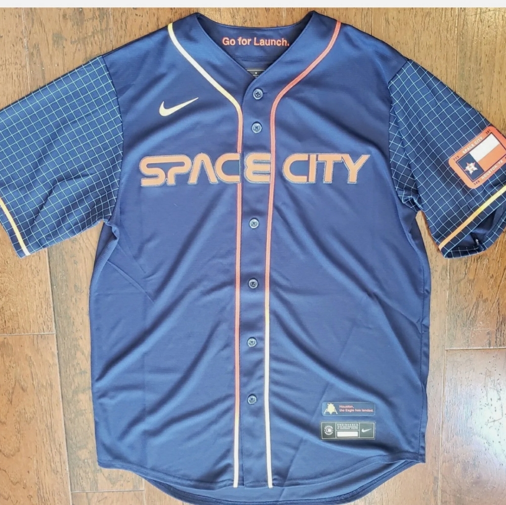Nike Houston Astros City Connect Space City Jersey Correa Mens Large 202…